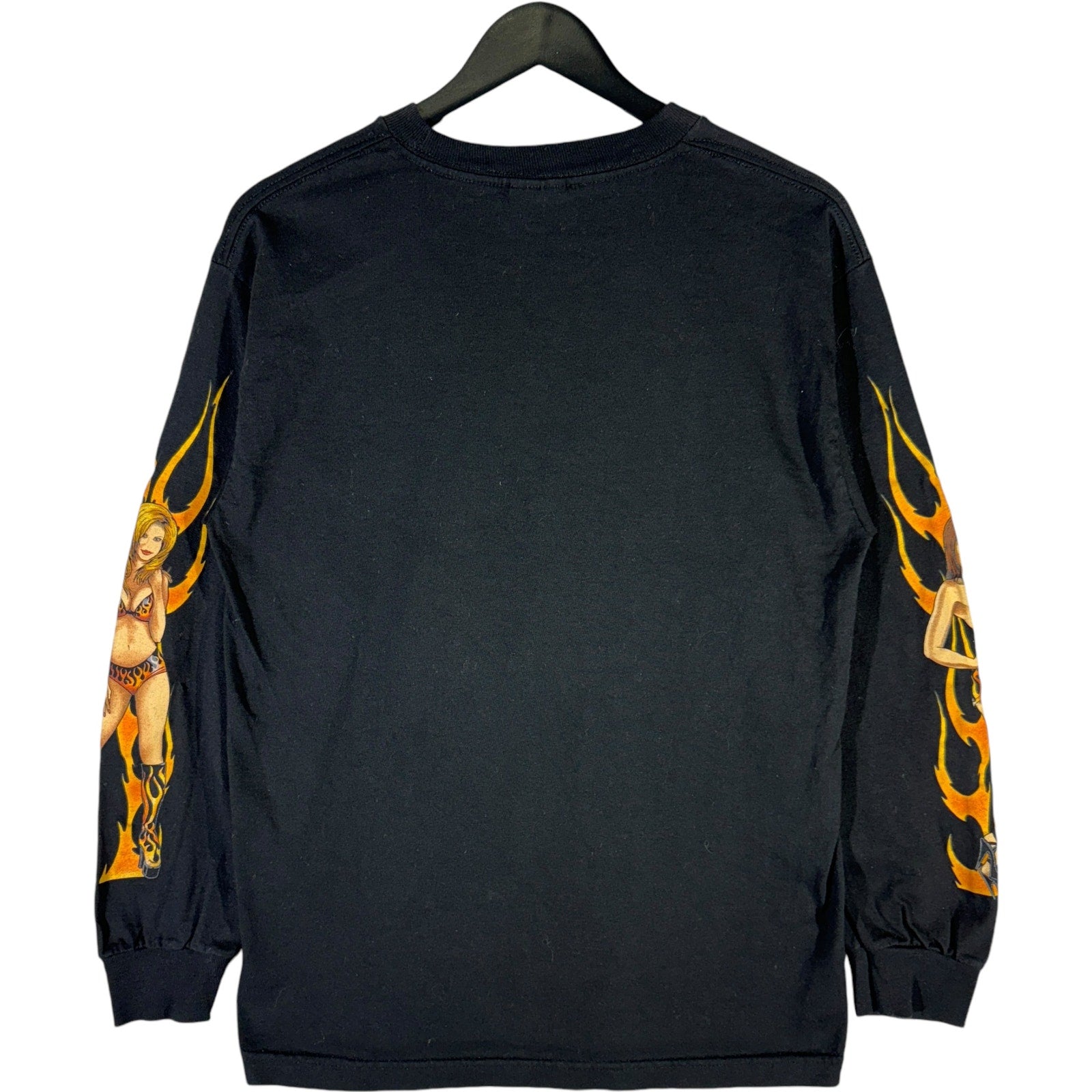 Vintage "Chicks Dig My Rig" Flames Long Sleeve