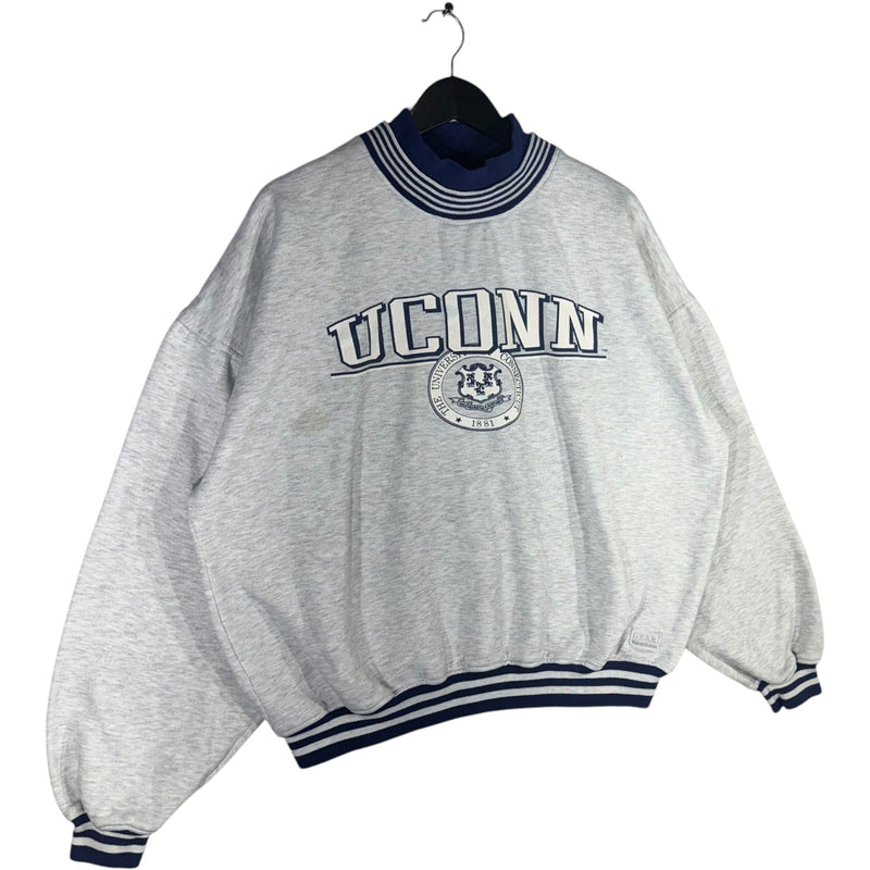 Vintage University Of Connecticut Mock Neck Crewneck