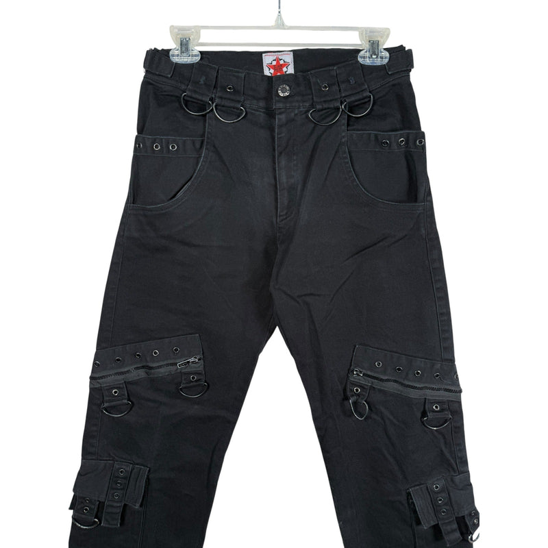 Vintage Black Pistol Goth Cargo Pants 32