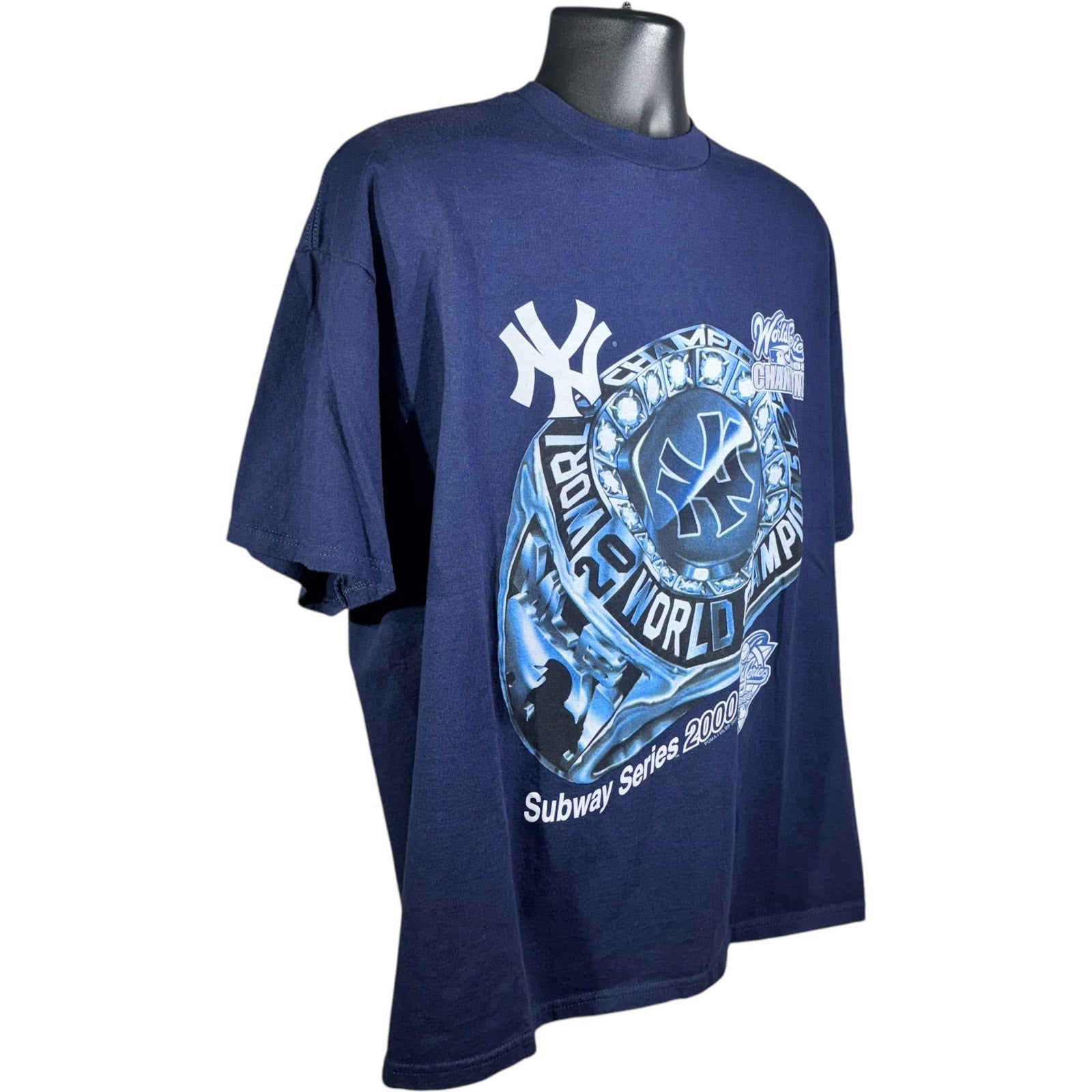 Vintage New York Yankees Subway Series Championship Ring Tee