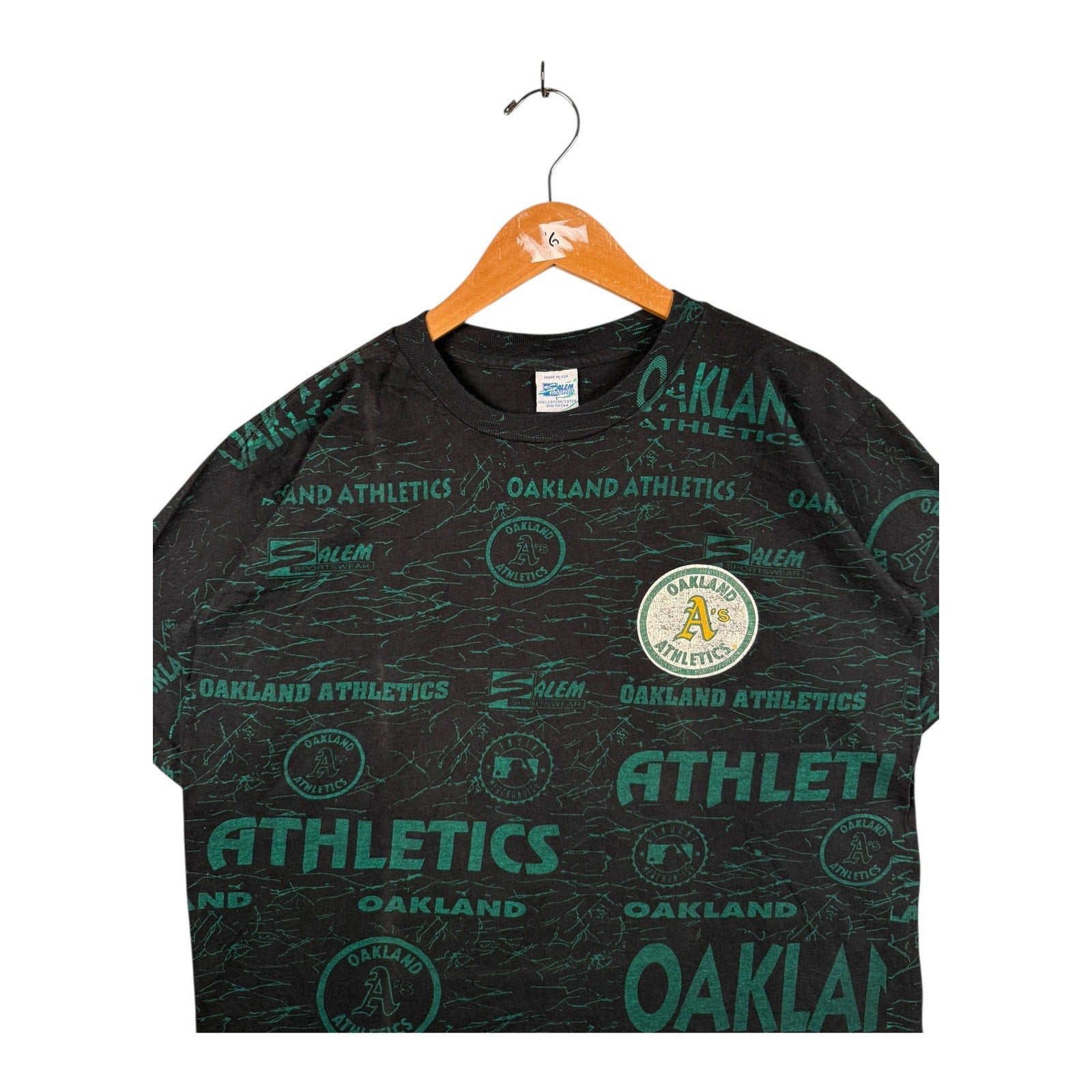 Vintage Oakland Athletics MLB All Over Print Baseball T-Shirt