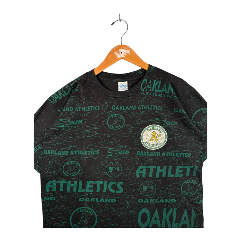 Vintage Oakland Athletics MLB All Over Print Baseball T-Shirt