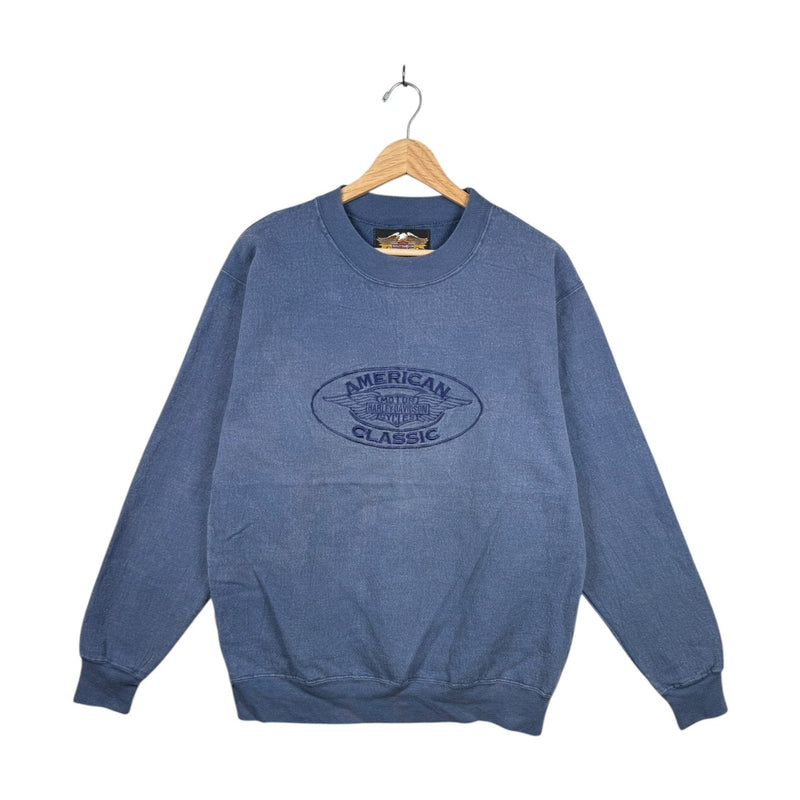 Vintage Harley Davidson American Embroidered Crewneck