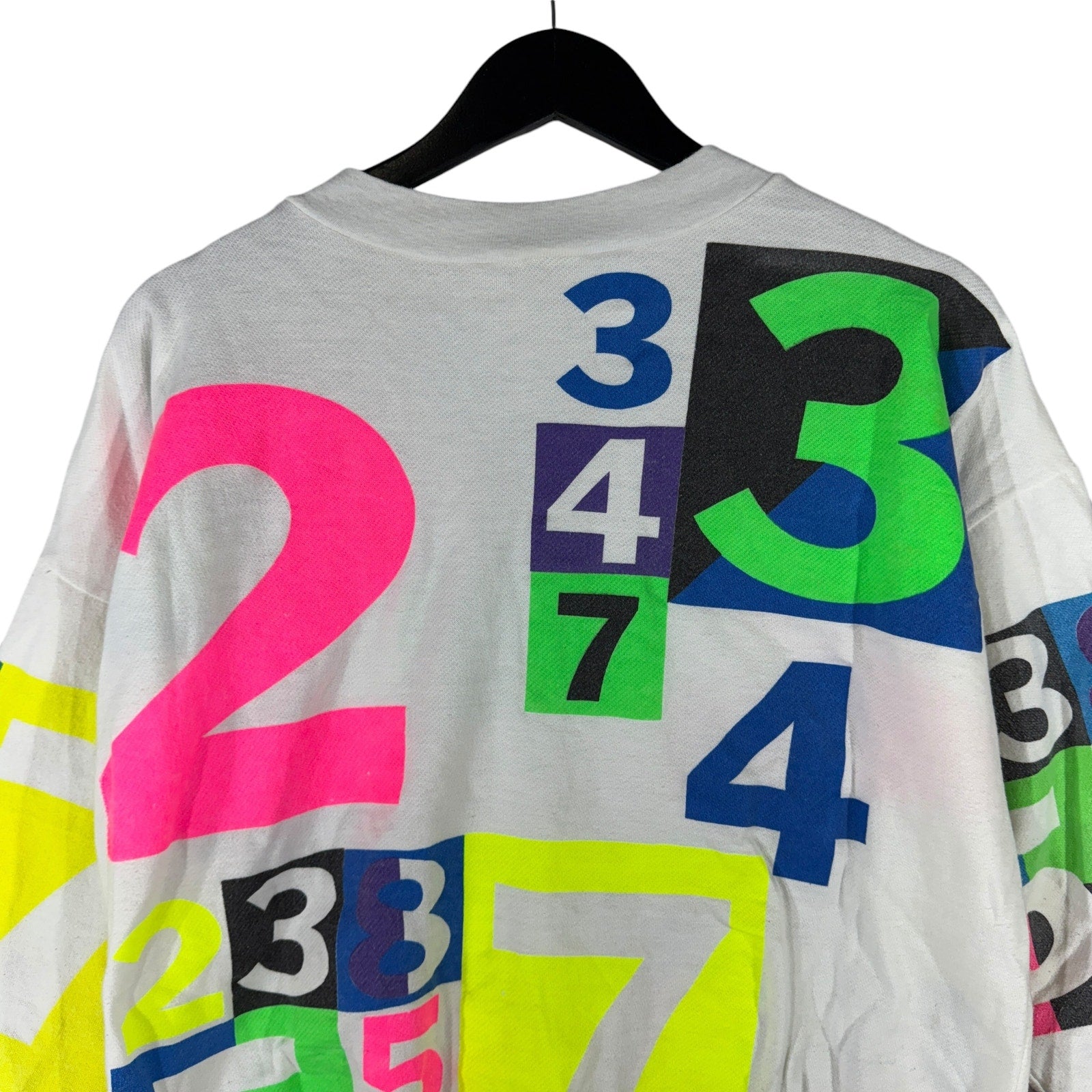 Vintage Numbers AOP Crewneck