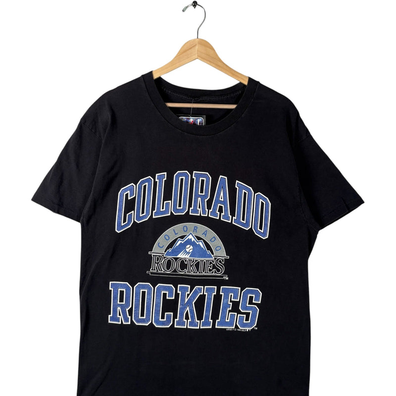 Vintage Colorado Rockies Large Spellout Logo MLB Tee