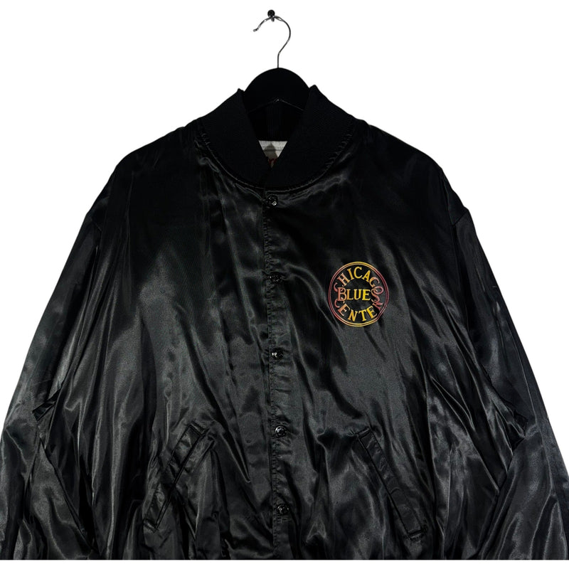 Vintage Kingston Mines Chicago Satin Bomber Jacket