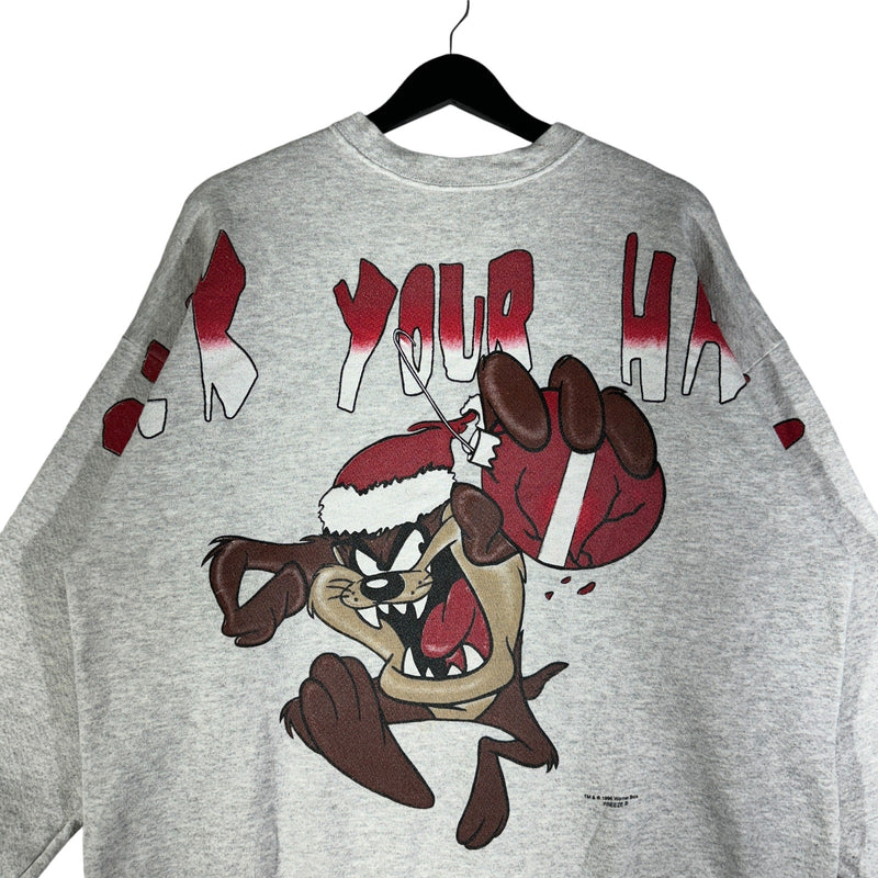 Vintage Looney Tunes "Deck Your Halls" Tasmanian Devil Crewneck