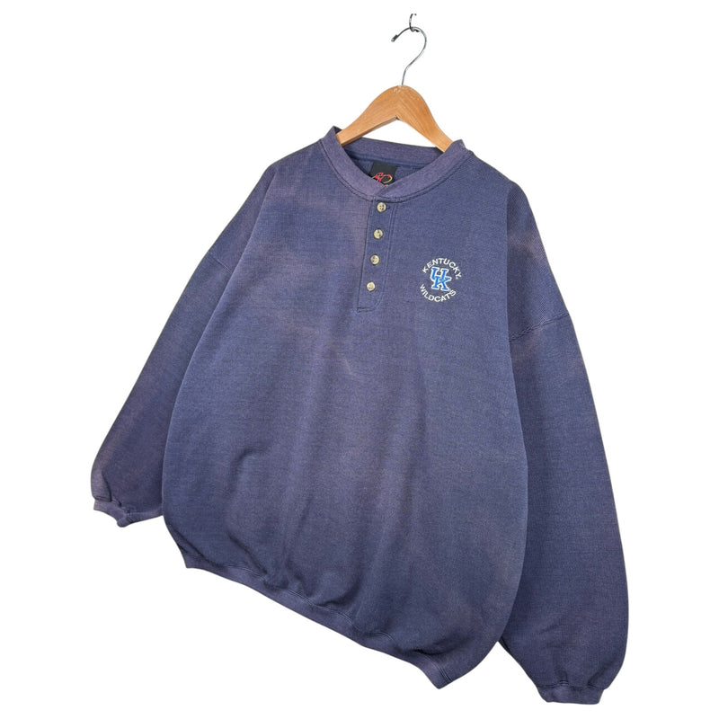 Vintage University Of Kentucky Wildcats Henley Sweater