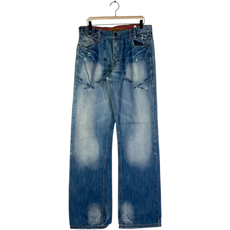 Vintage Faded Straight Leg Denim Jeans 32x32