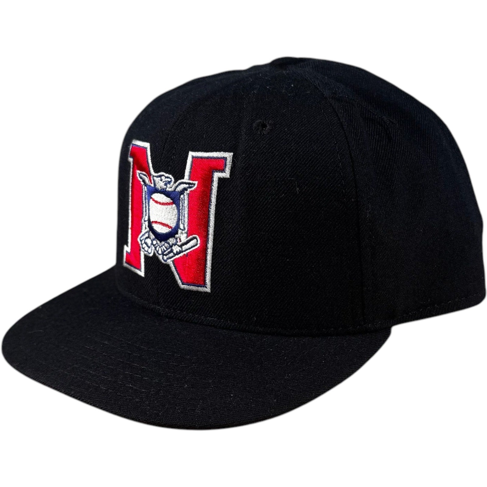Vintage New Era Umpire National League Wool Fitted Hat Size 7 5/8