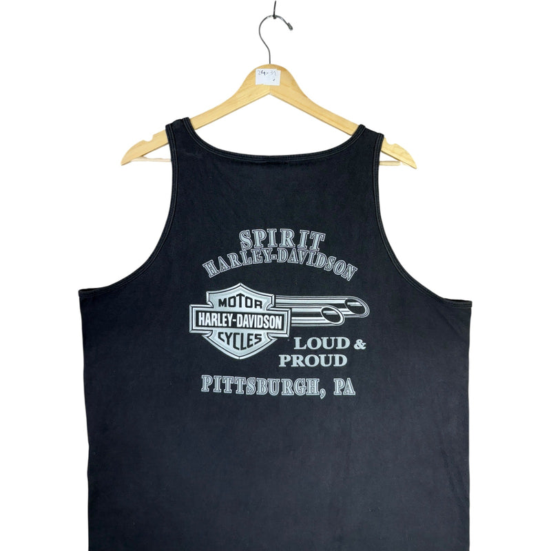 Vintage Harley-Davidson Motorcycles Spirit Pittsburgh PA Tank Top
