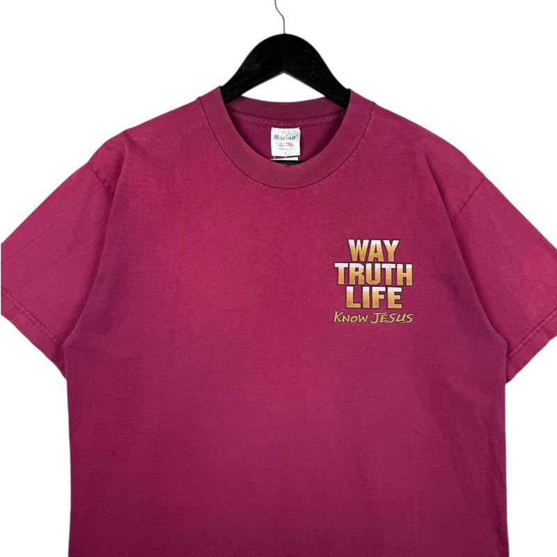 Vintage John 14:6 Way Truth Life Know Jesus T-Shirt