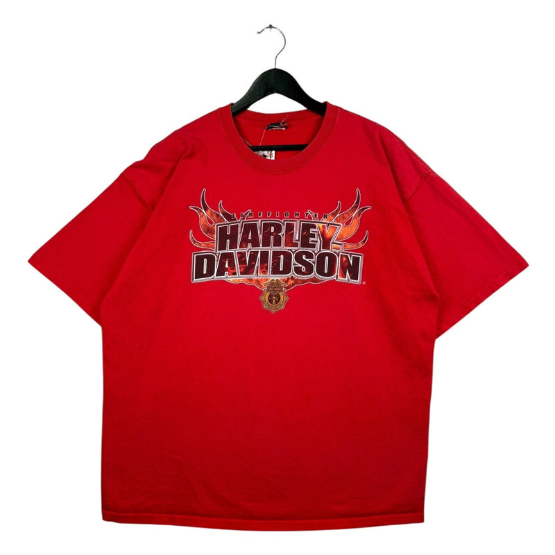 Vintage Harley Davidson Firefighter Flame T-Shirt