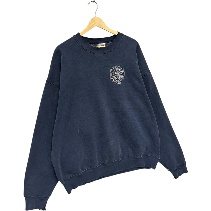 Vintage Fairfield Fire Department Crest Crewneck 90s