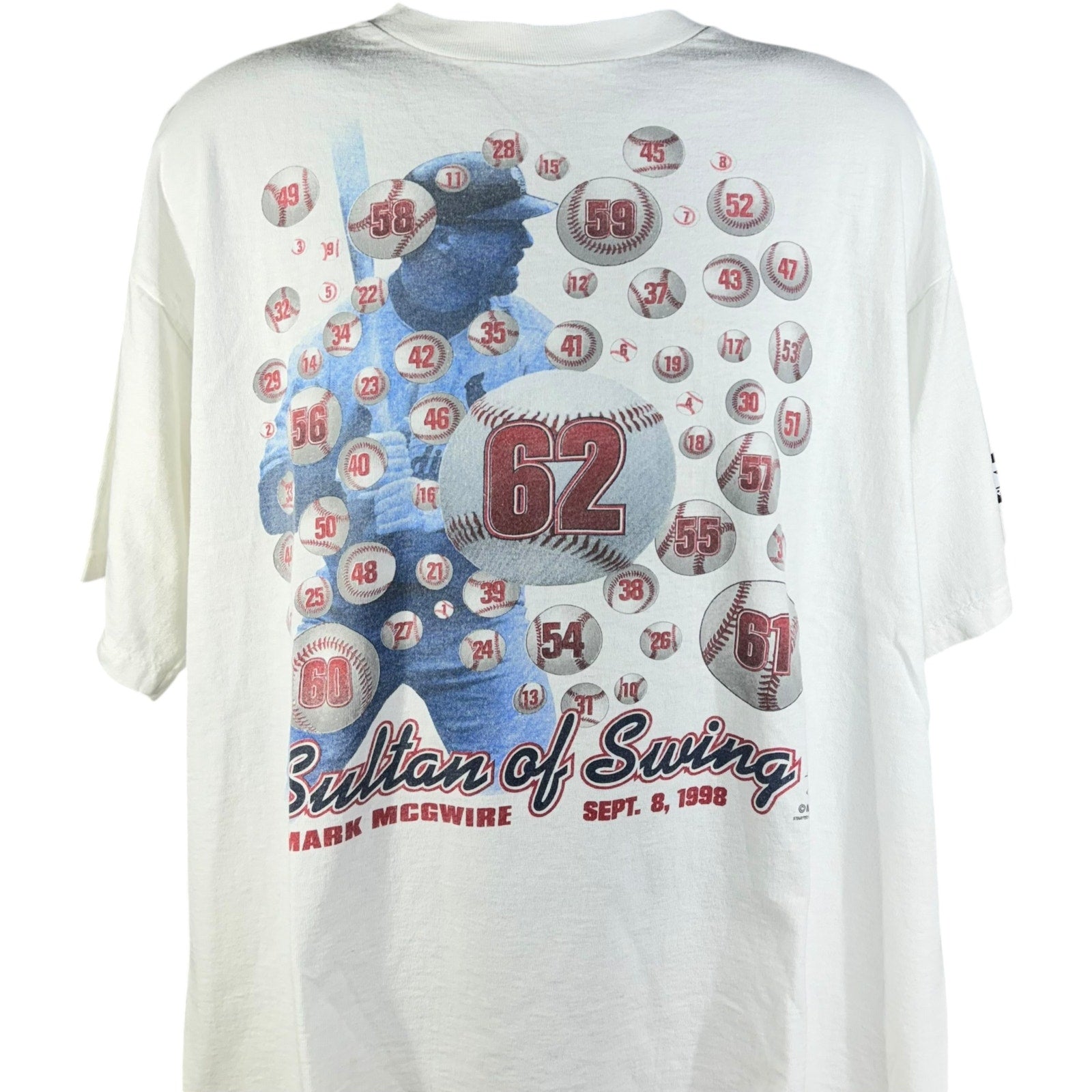 Vintage Starter Mark McGwire Sultan Of Swing MLB Tee 1998