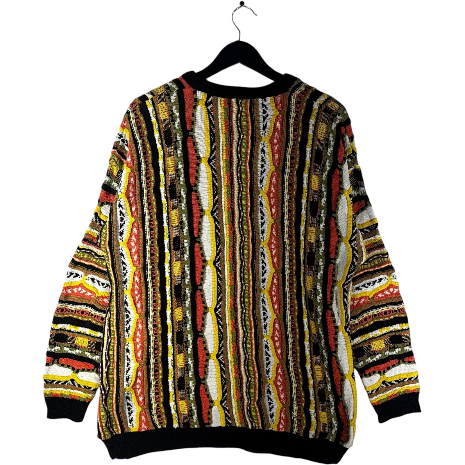 Vintage Coogi 3D Knit Striped Sweater