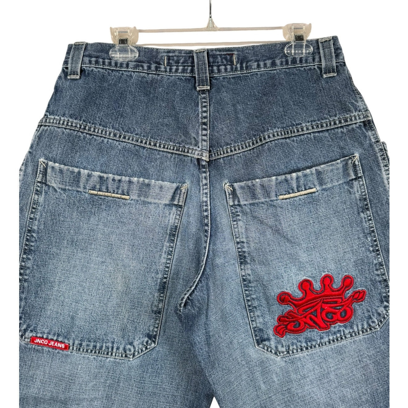 Vintage JNCO Raw Hem Baggy Denim Shorts 36