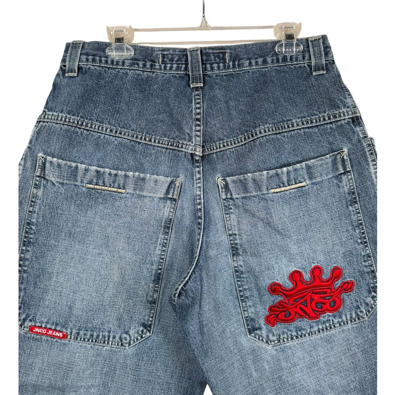 Vintage JNCO Raw Hem Baggy Denim Shorts 36