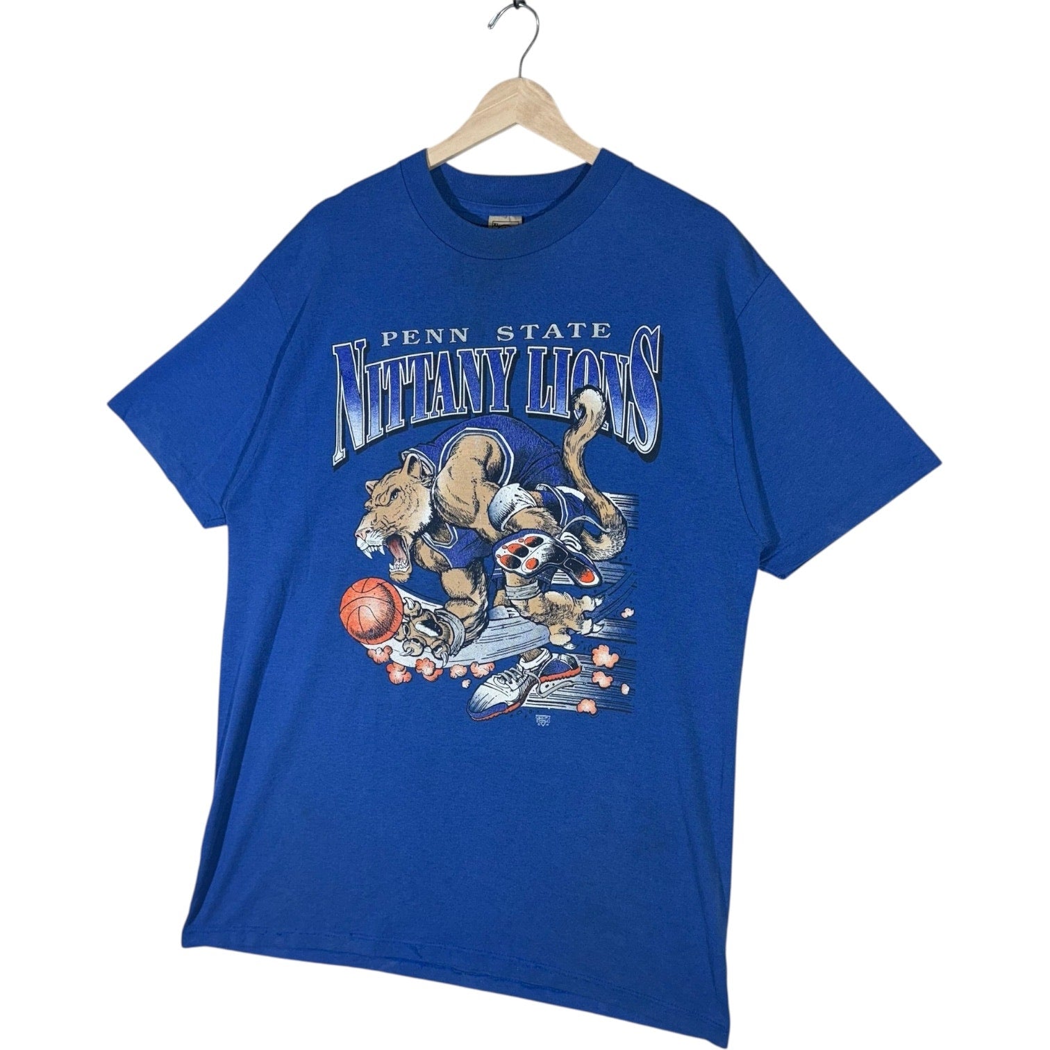 Vintage Penn State Nittany Lions Mascot Basketball Tee