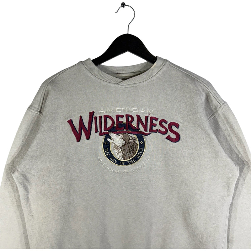 Vintage American Wilderness Embroidered Nature Crewneck