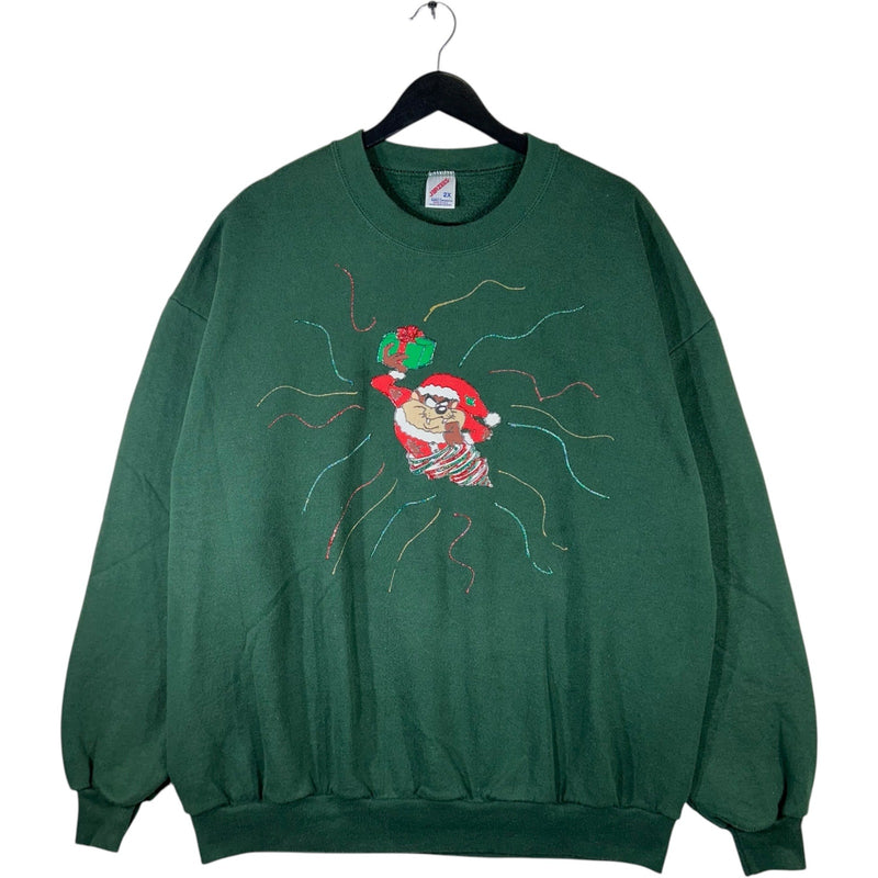 Vintage Looney Tunes Tasmanian Devil Christmas Crewneck 90s