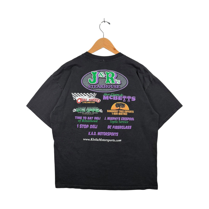 Vintage NASCAR Greg Kleila Motorsports J&R's Steakhouse T-Shirt