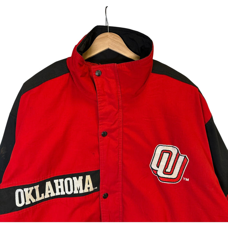 Vintage Oklahoma University Button Down Bomber Jacket