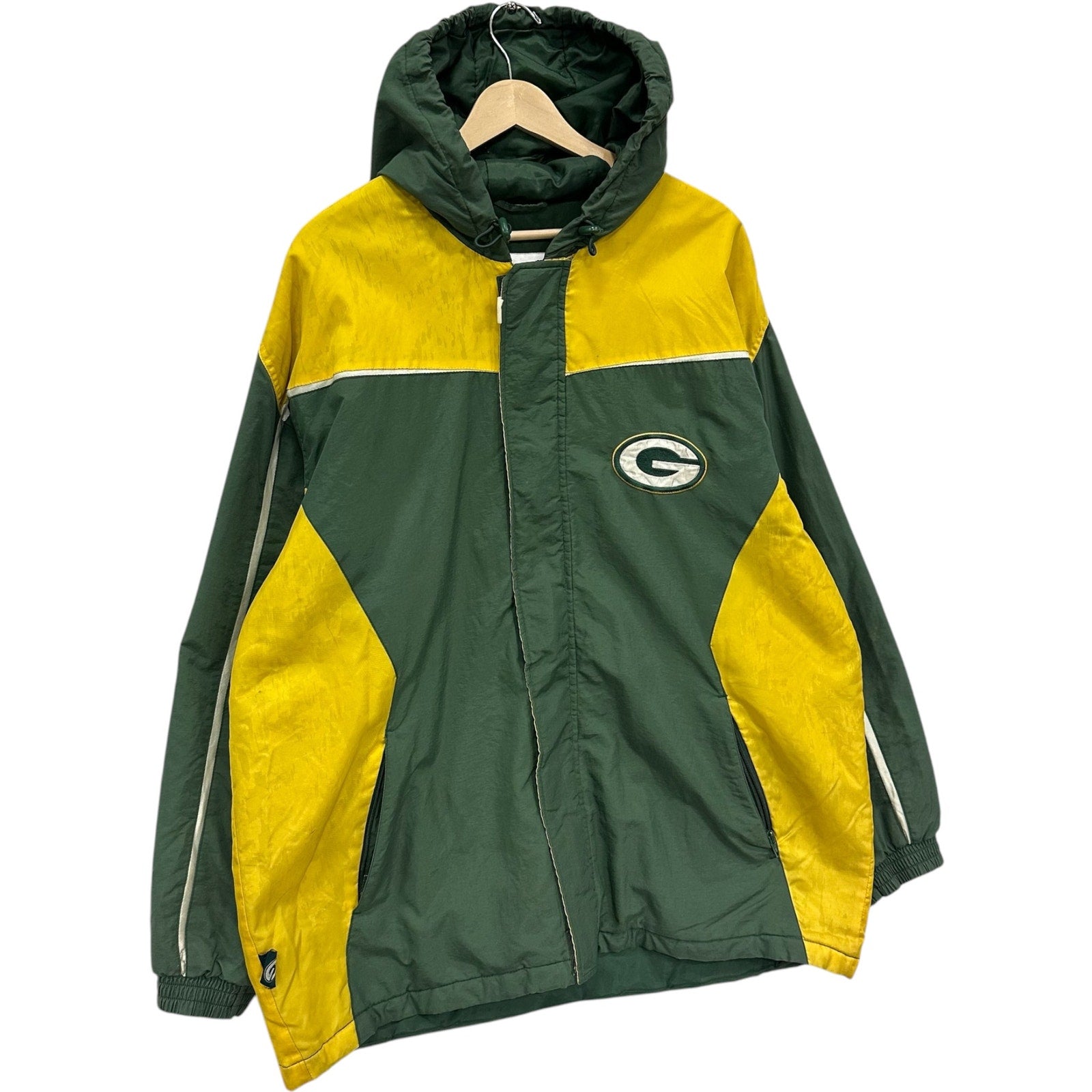 VTG Green Bay Packers Embroidered NFL Puffer Jacket