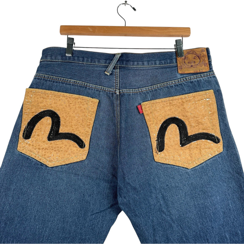 Y2K Evisu Denim Shorts 42