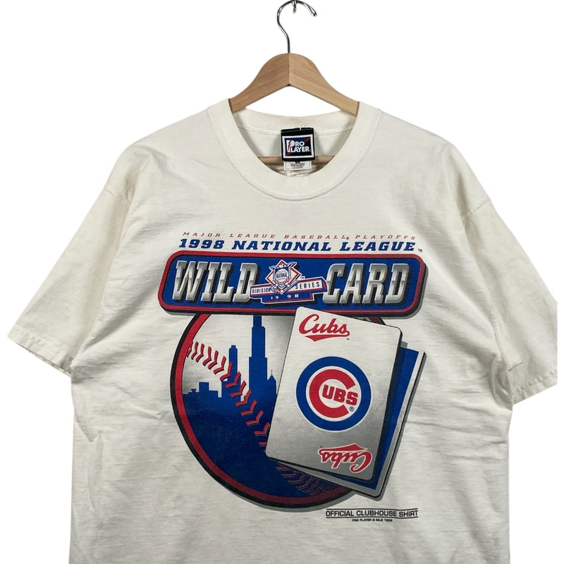 Vintage Pro Player Chicago Cubs Wild Card Tee 1998