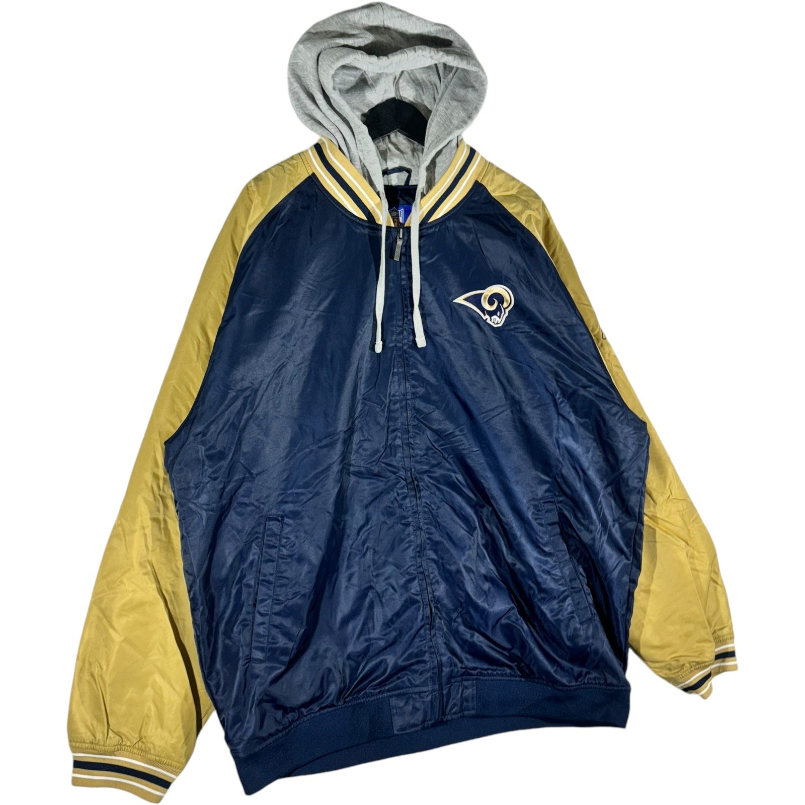 Vintage Reebok St. Louis Rams NFL Hooded Full Zip Jacket