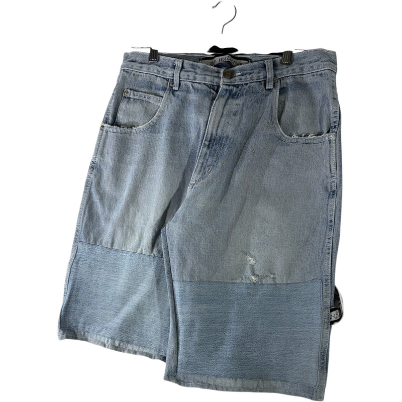 Vintage Ted Walkins Embroidered Denim Carpenter Shorts 32