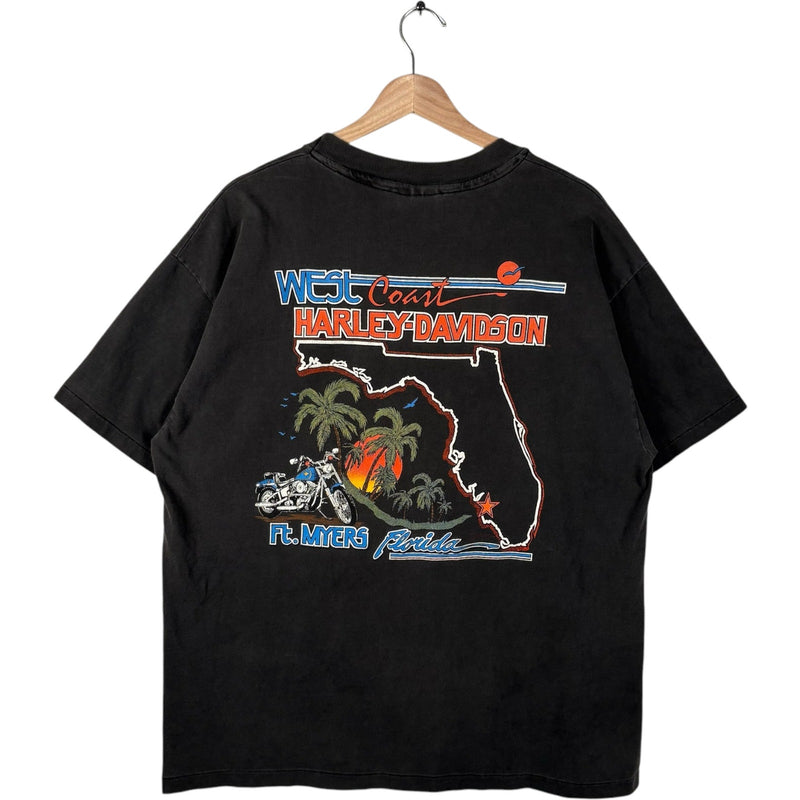 Vintage Harley Davidson Daytona Florida Bike Week Tee 1993