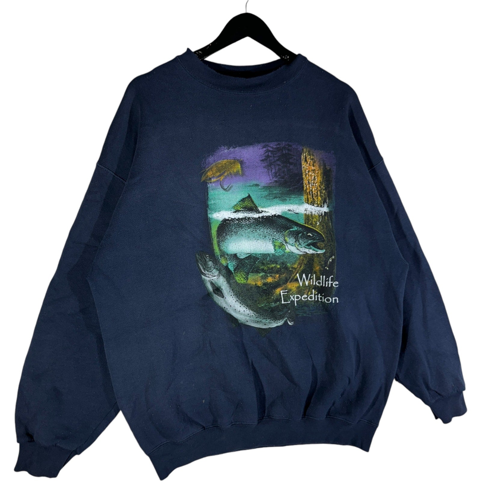 Vintage Wildlife Expedition Fish Nature Crewneck