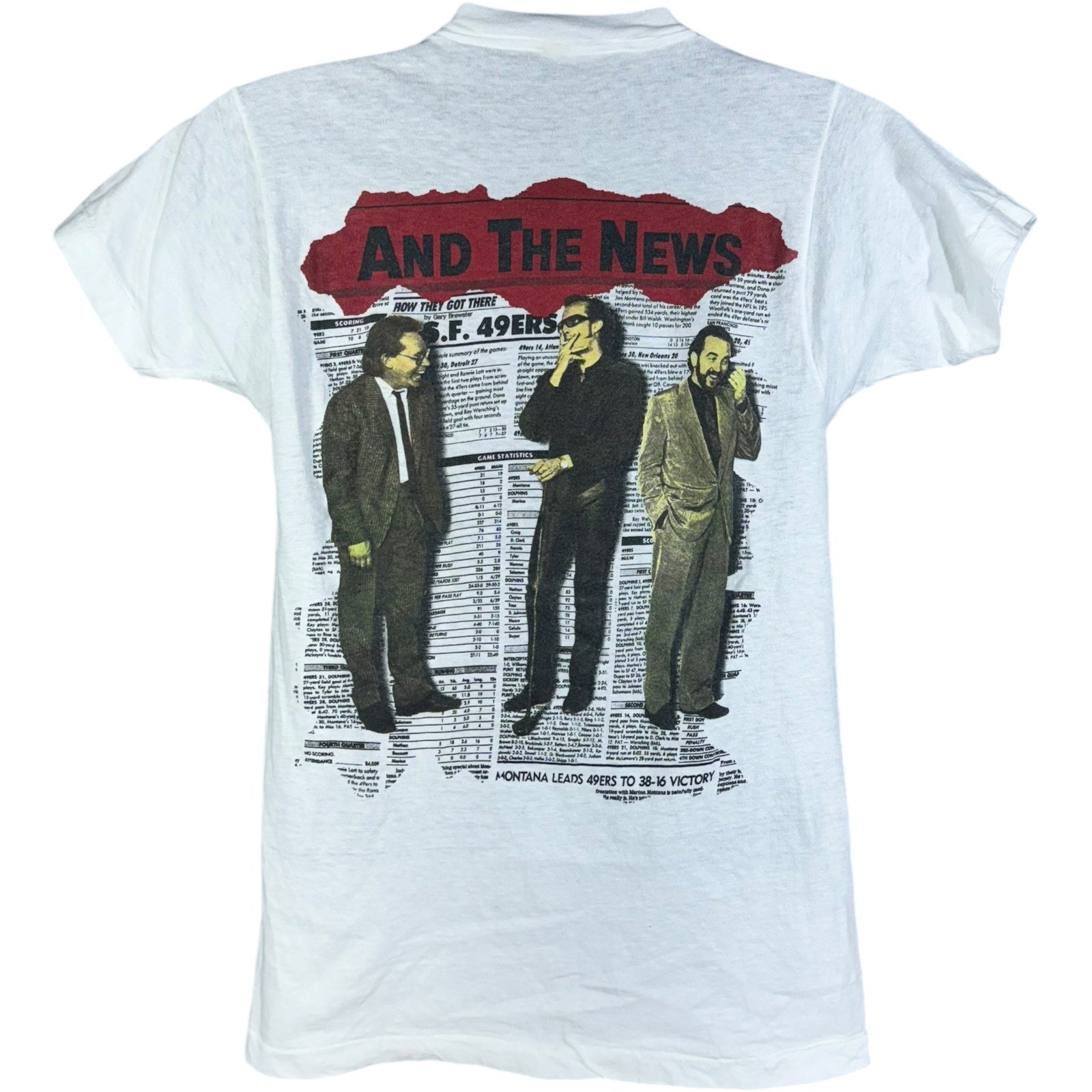 Vintage Huey Lewis And The News Music Tee