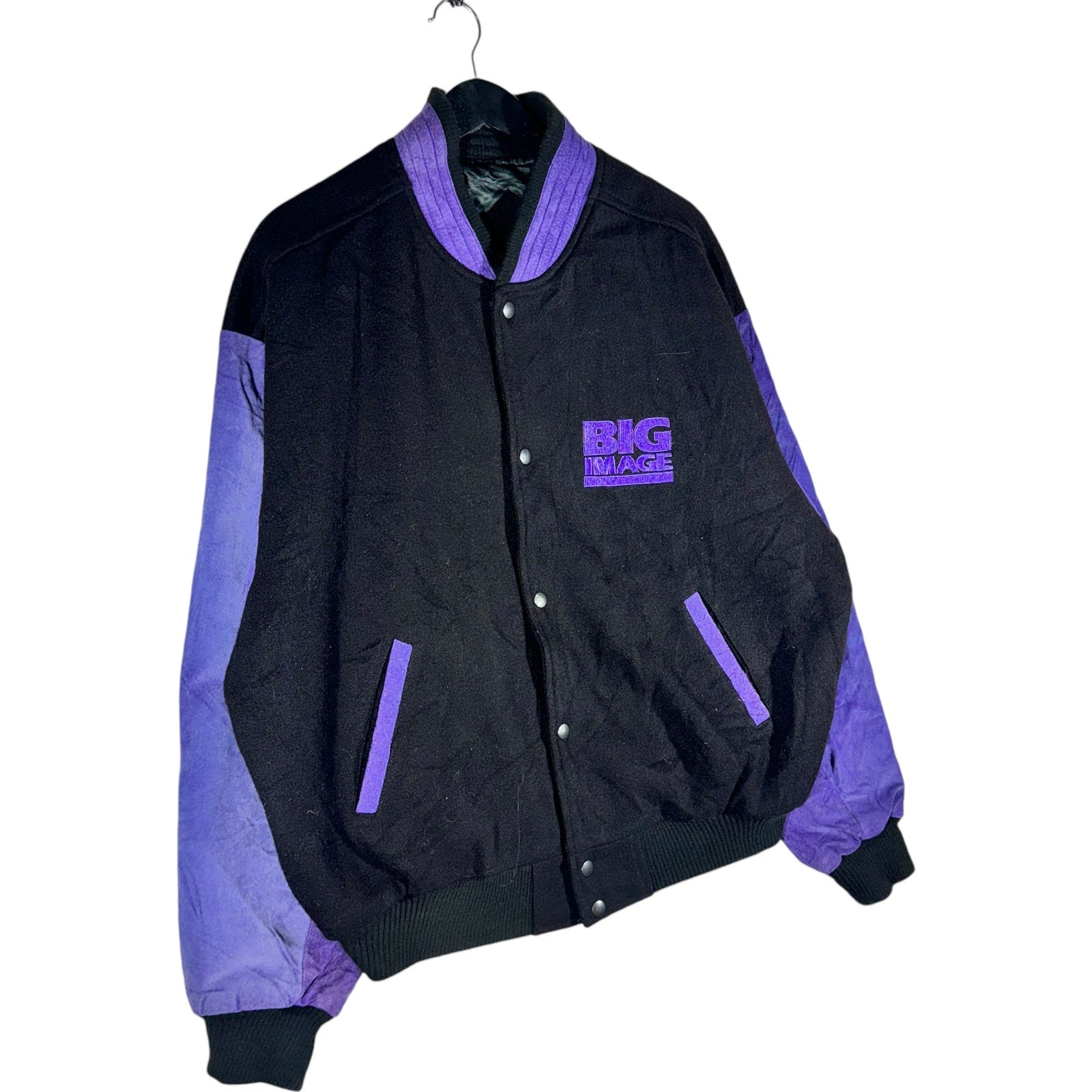 Vintage Big Image Wear Racing Varsity Jacket