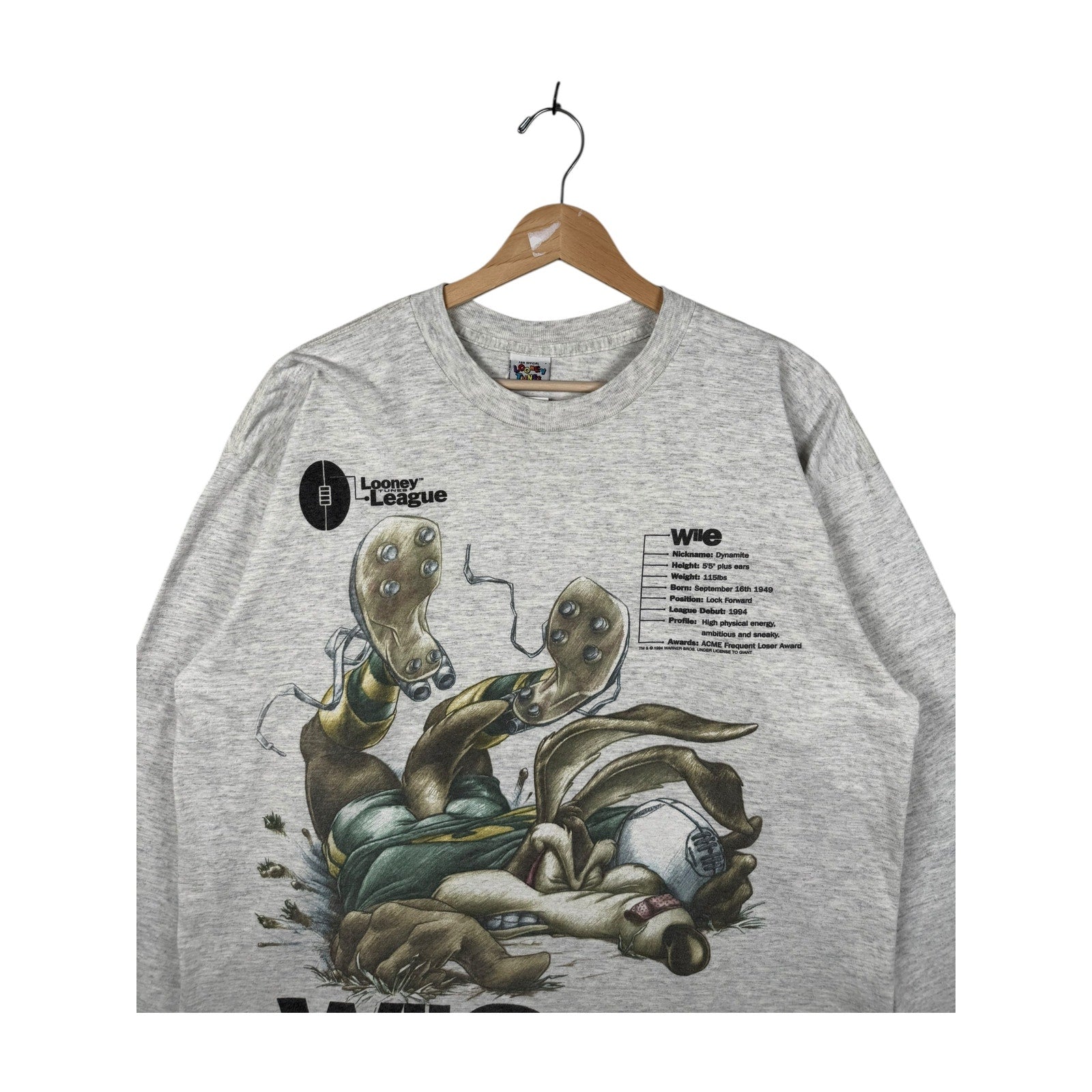 Vintage Wile E Coyote Looney League Long Sleeve