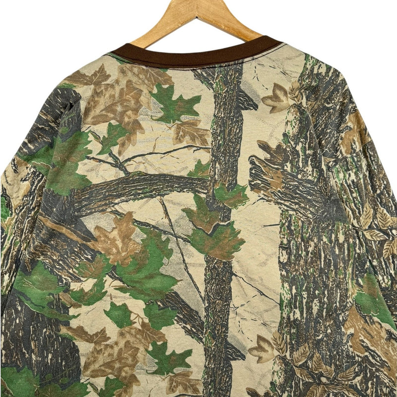 Vintage Camo Leaf Over All Graphic Crewneck