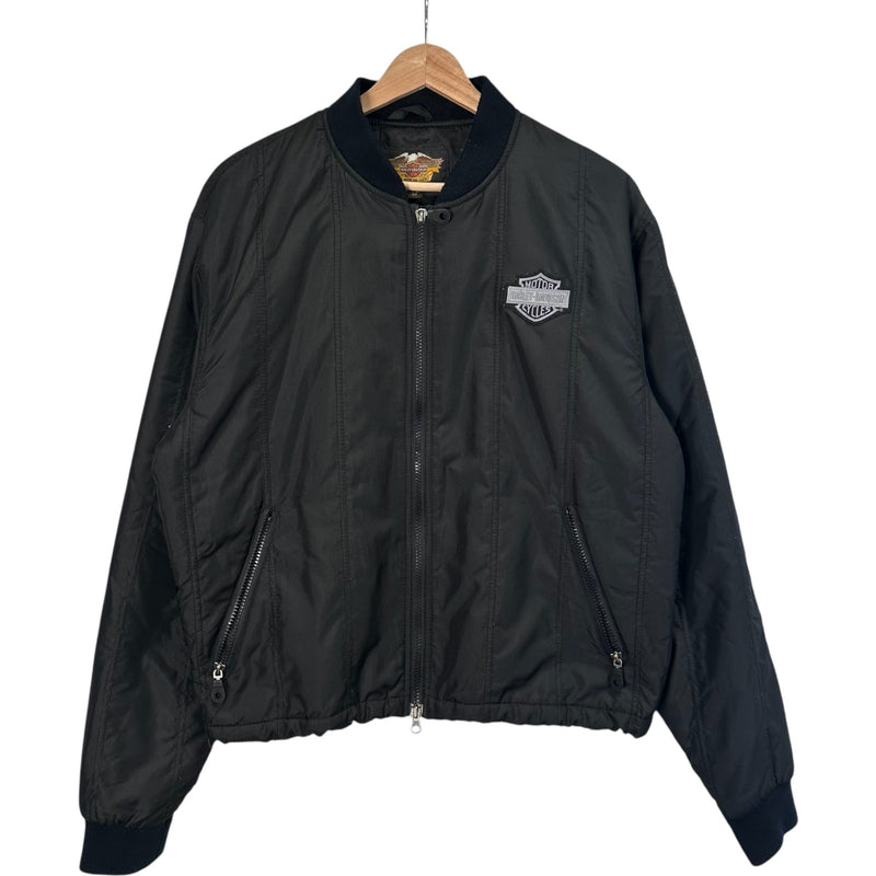 Vintage Harley Davidson Full Zip Bomber Jacket