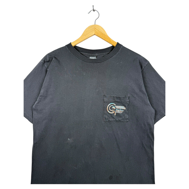 Vintage Harley Davidson Ride The Best Pocket T-Shirt