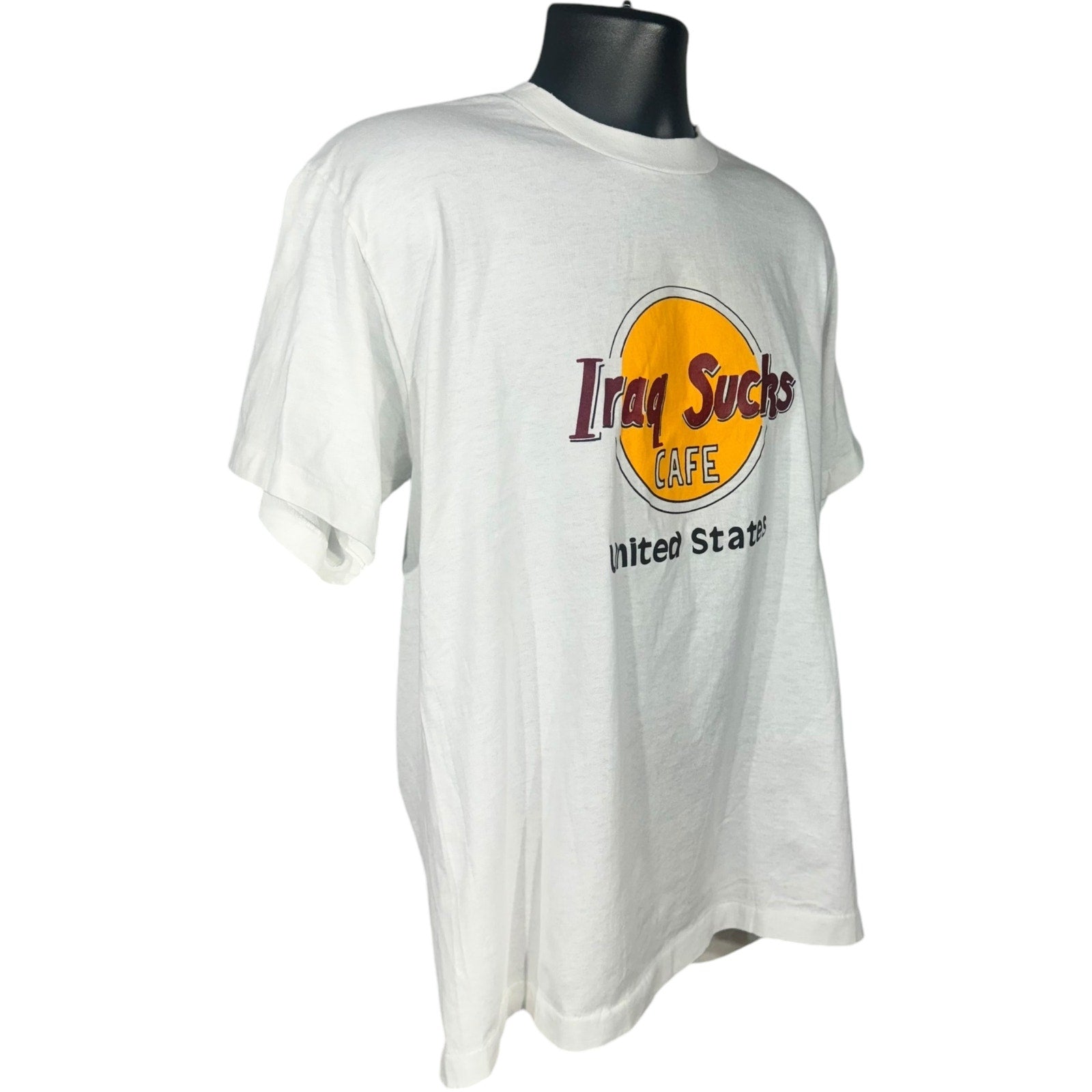 Vintage Iraq Sucks Hard Rock Cafe Parody Tee 90's