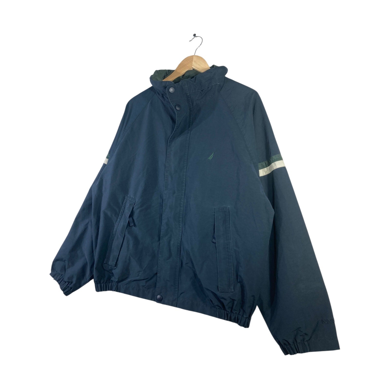Vintage Reflective Stripe Windbreaker Jacket