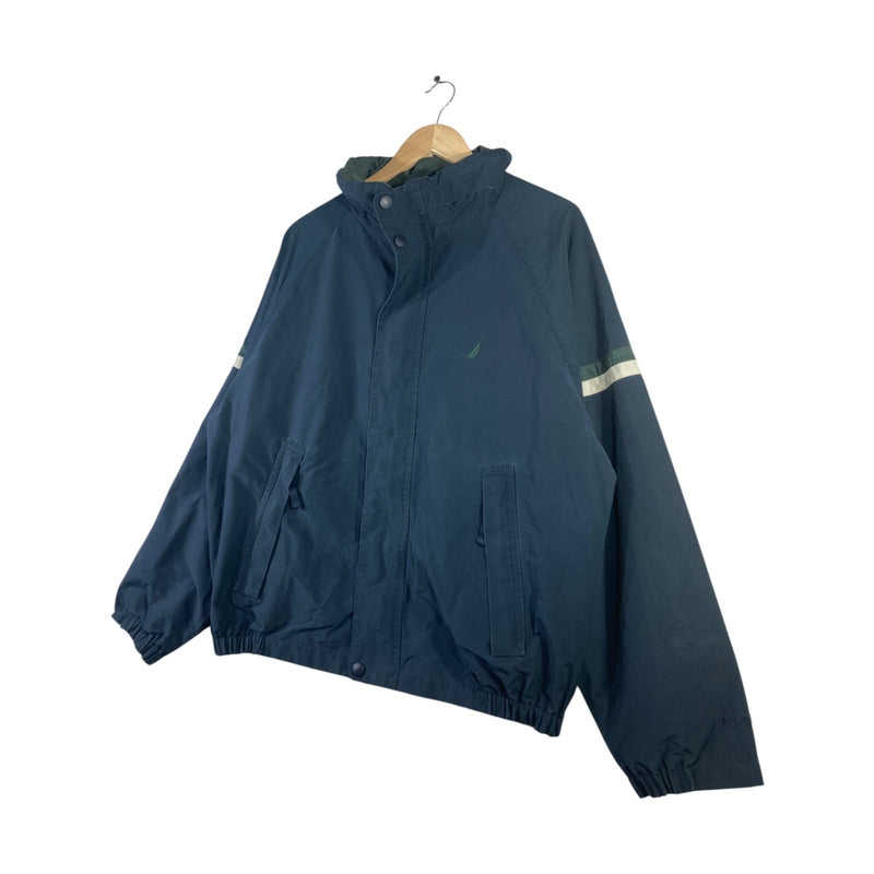 Vintage Reflective Stripe Windbreaker Jacket