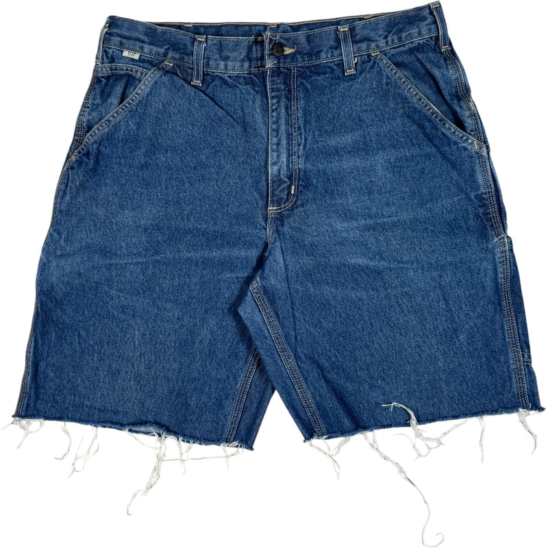 Vintage Carhartt Cut Off Denim Carpenter Shorts 36