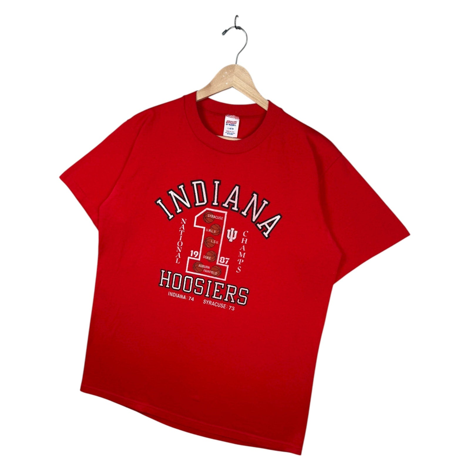 Vintage Indiana Hoosiers 1987 NCAA Basketball T-Shirt