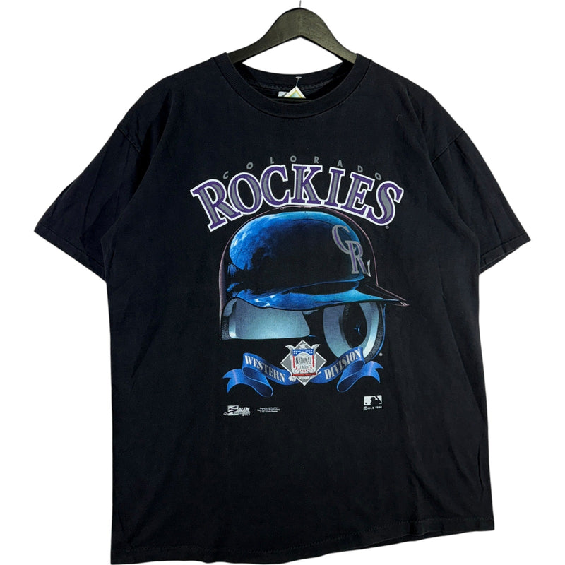 Vintage Colorado Rockies Helmet MLB Tee
