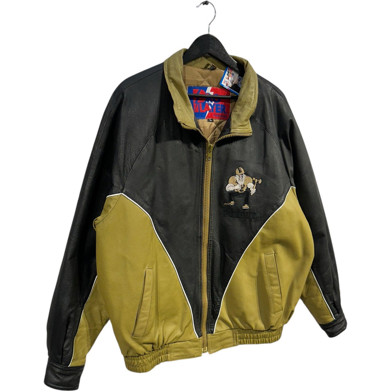 Vintage Pro Player Purdue Boilermakers Bomber Jacket