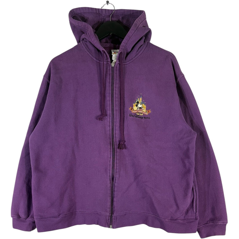 Vintage Walt Disney World Mickey Goofy Full Zip Hoodie