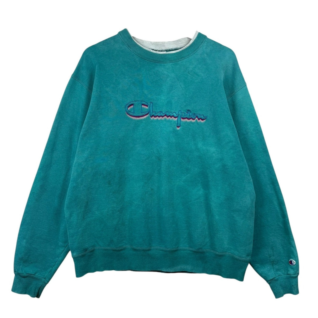 Vintage Champion Embroidered Logo Crewneck