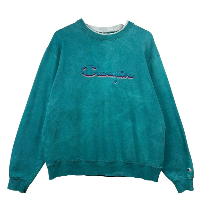 Vintage Champion Embroidered Logo Crewneck